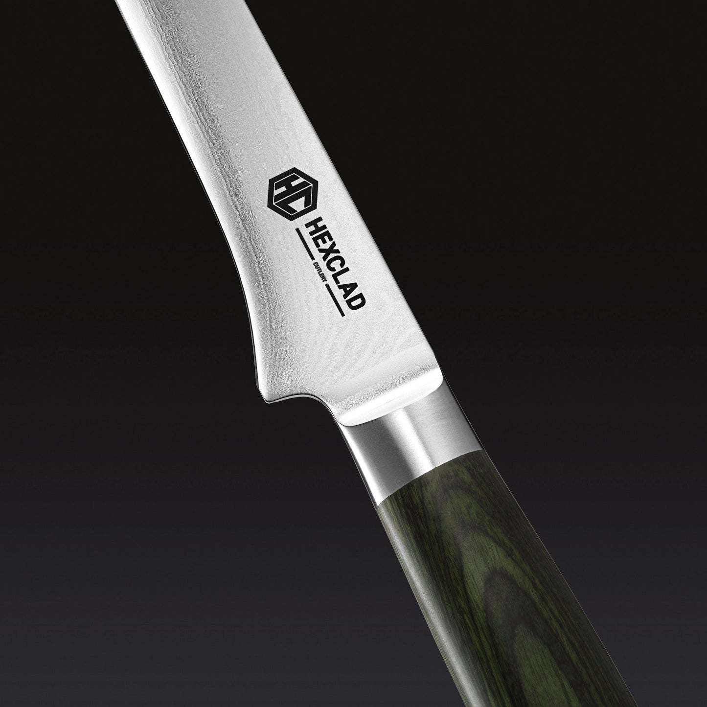 Damascus Steel Boning & Fillet Knife, 6"