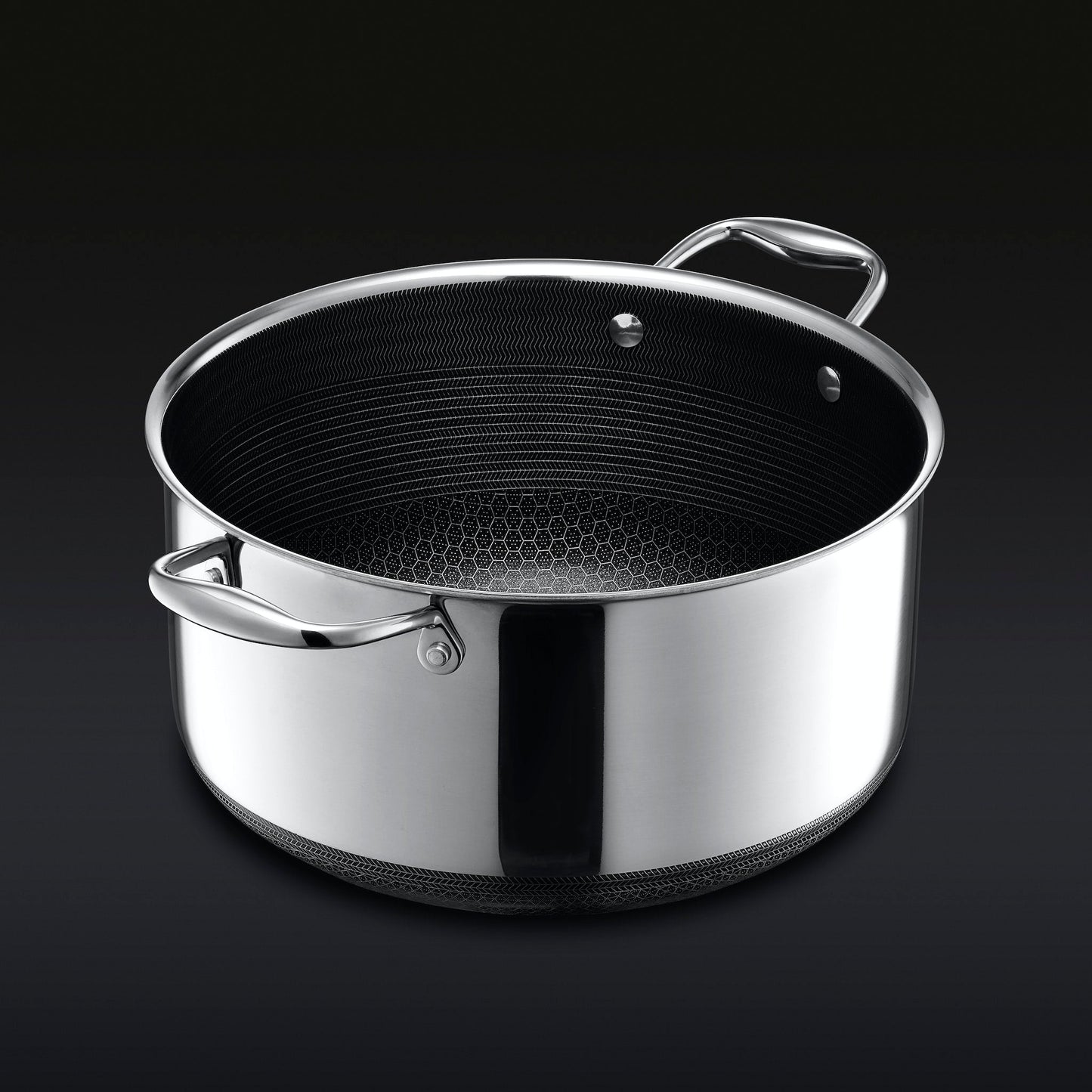 Hybrid Stock Pot With Lid, 8-Qt
