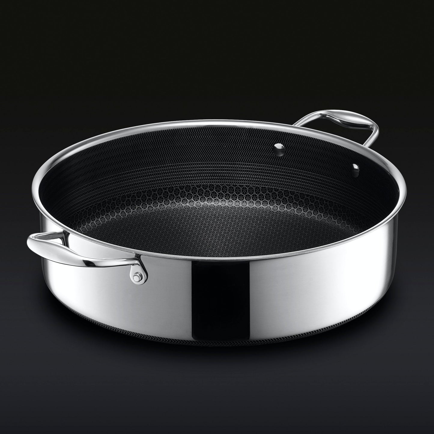 Hybrid Deep Saut¨¦ Pan/Chicken Fryer with Lid, 7-Qt